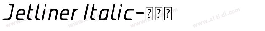 Jetliner Italic字体转换